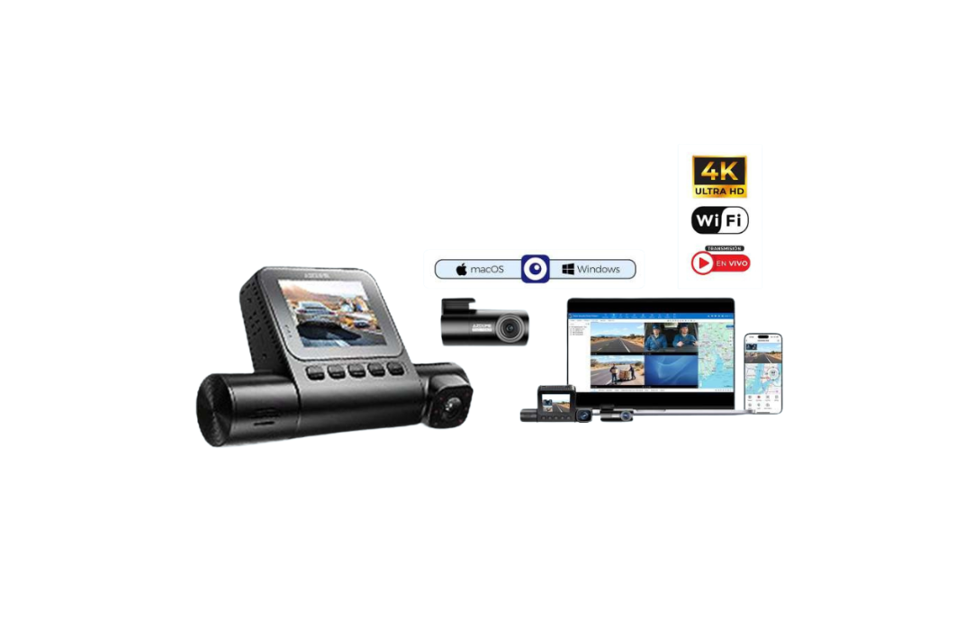 GESTIÓN DE FLOTILLAS/VEHÍCULOS COMERCIALES. GRABA 360, ALERTAS, REPORTES DE RUTAS 4K